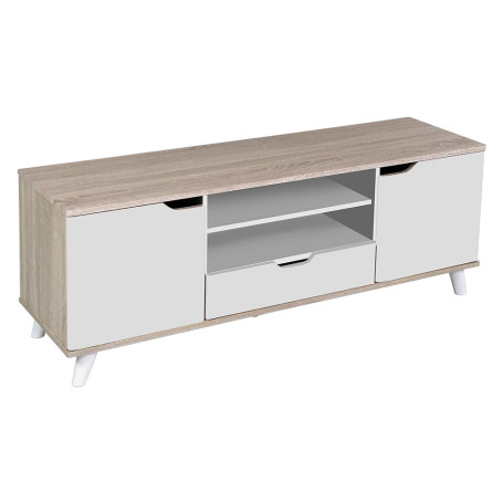 MOBILE PORTA TV LINEA  ATENA  col. rovere + bianco
