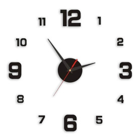 OROLOGIO ADESIVO DA PARETE  diametro  50 cm