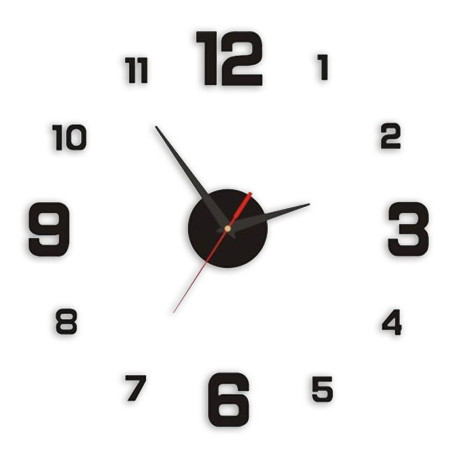OROLOGIO ADESIVO DA PARETE  diametro  50 cm