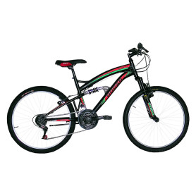BICICLETTA  FULL SUSPENSION  GIRARDENGO 26 - nero/rosso