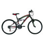 BICICLETTA  FULL SUSPENSION  GIRARDENGO 26 - nero/rosso