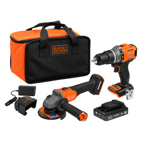 TRAPANO+SMERIGLIATRICE A BATTERIA  BCK24E1SB-QW  18V