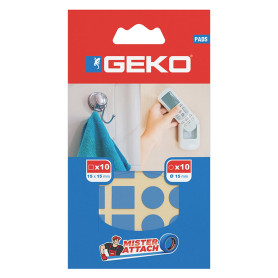 NASTRO BIADESIVO IN SCHIUMA  MISTER ATTACH PADS  cf. da 10 pz tondi e 10 pz quadri
