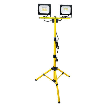 PROIETTORE LED CON TREPPIEDI 2 x 50 W - 10800 lumen
