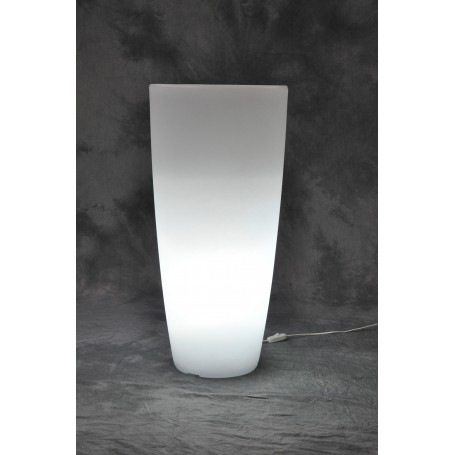 VASO HOME LIGHT TONDO CM.40X90H.GHIAC\BIA