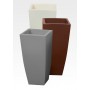 VASO HOME QUADRO CM.40X40X90H PIETRA