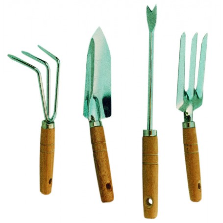 SET 4 ATTREZZINI DA GIARDINO M\LEGNO IMP19660