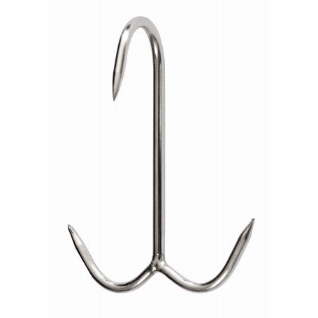 GANCIO INOX ANCORA PER MACELLAI MM.120X5*