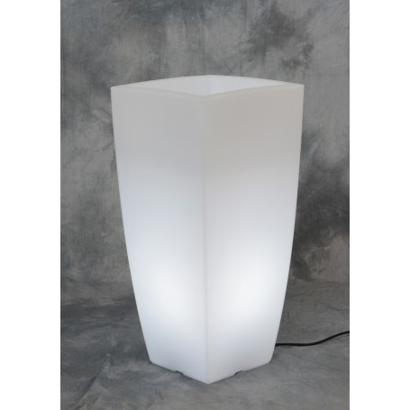VASO HOME LIGHT QUADRO CM.33X33X70 GHIAC\BIA