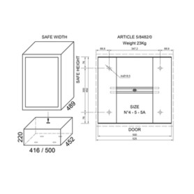 PIEDISTALLO P\CASSAFORTE ART.8482