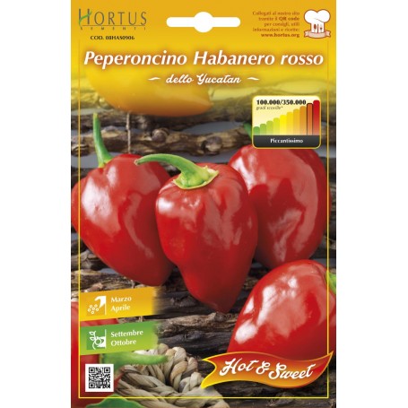 SEMI ORTO PEPERONCINO HABANERO ROSSO