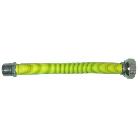 RACCORDO INOX FLESS.1\2 MF MM.200-400 GAS GIA