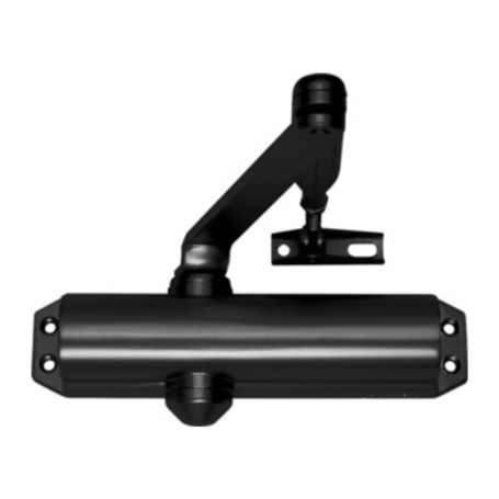 CHIUDIPORTA DC120 C\BRACCIO S\FERMO NERO CERTIF.