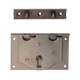 SERRATURA P\CASSA FERRO LUCIDO 30 MM