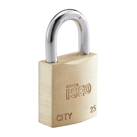 ISEO P700 LUCCHETTO CITY ARCO 25MM OTTONE