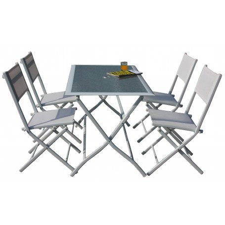 SET TAVOLO + 4 SEDIE PIEGH.ASTRO HFS-268