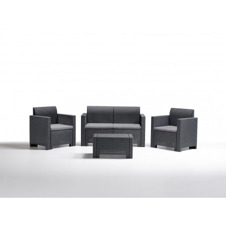 SALOTTO RESINA 4PZ.C\CUSC.NEBRASKA 2 ANTR.
