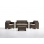 SALOTTO RESINA 4PZ.C\CUSC.NEBRASKA 2 MARRON