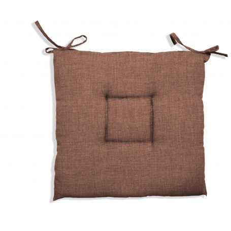 CUSCINO CRETA CM.40X40X5  MARRONE 1551