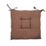 CUSCINO CRETA CM.40X40X5  MARRONE 1551