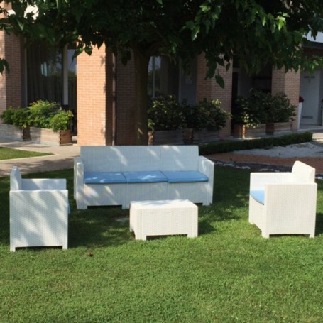 SALOTTO RESINA 4 PZ.C\CUSCININEBRASKA 3BIA.