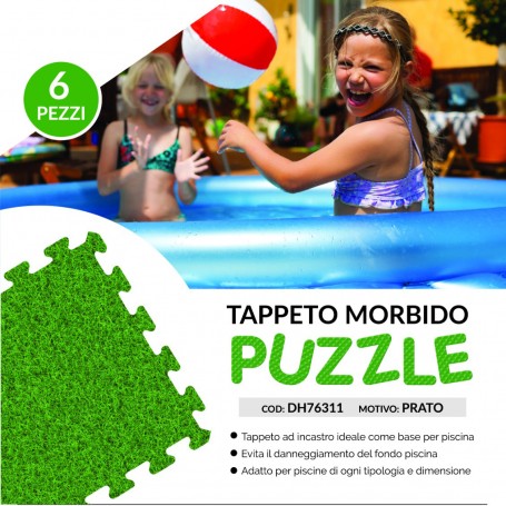 TAPPETO COMPONIBILE MM.10 CM.60X60 PZ.6 PRATO