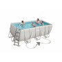 PISCINA C\TEL+POMPA+SCALA 412X201X122H 56456