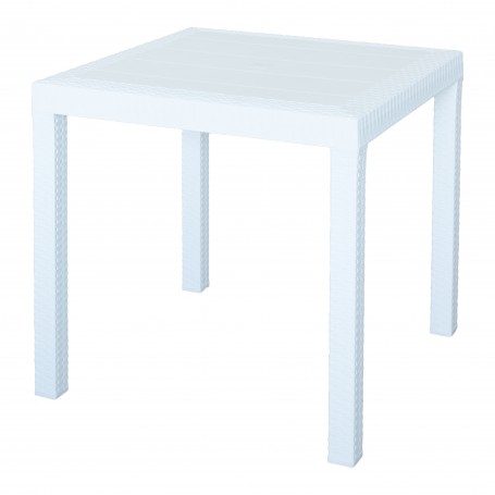 TAVOLO DALLAS CM 80X80X74H BIANCO