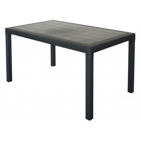 TAVOLO HOUSTON CM 150X90X74H ANTRACITE