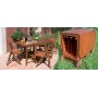 SET TAVOLO+4 SEDIE SERIE FLOWER MOD.BOSTON