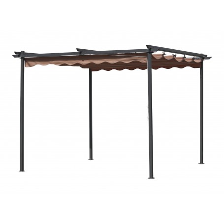 PERGOLA ACCIAIO C\TELO RETRATTILE MT 3X3X2