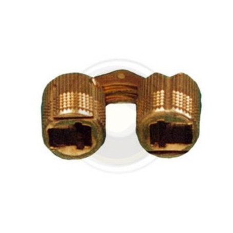 CERNIERA CILINDRICA INVISIBILE OTTONE D 14 MM**