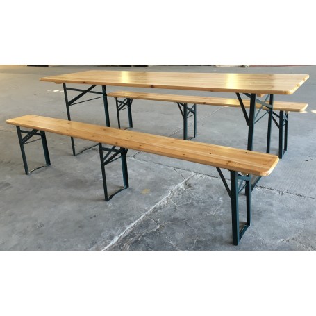 SET BIRRERIA IN LEGNO\METALLO  CM.220X80X76H