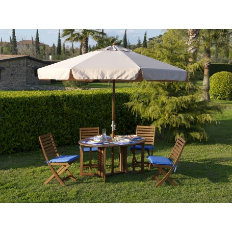 OMBRELLONE IN LEGNO ISLAND CM.300X300-8-48