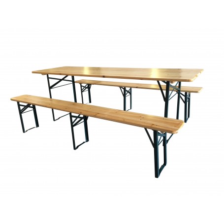 SET BIRRERIA IN LEGNO\METALLO  CM.220X70X76H