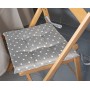CUSCINO CRETA CM.40X40X5 POIS GRIGIO 1810