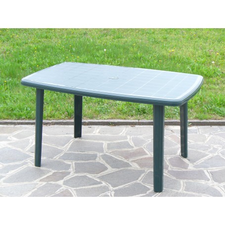 TAVOLO RESINA ART.56C CM.137X85 VERDE