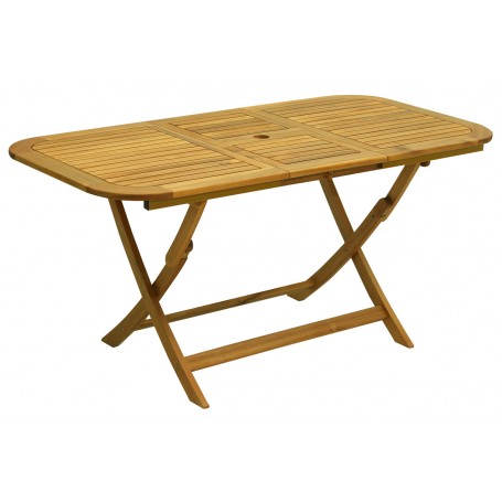 TAVOLO IN LEGNO PIEGH. 120-160X80X74H