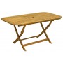 TAVOLO IN LEGNO PIEGH. 120-160X80X74H