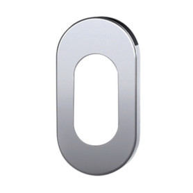 BOCCHETTA OVALE BASSA 28X6X60 INOX SAT F CILINDRO