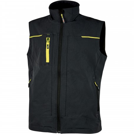 U-POWER GILET SATURN NERO\GIALLO TG.XXL