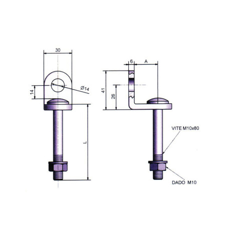 POTENT OCCHIOLO FISSO ACC P\LUCCHETTO 26\74 MM