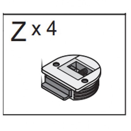 ZZ-MECCANISMO Z X 4 X KIT ARMADIO 2ASC CM.120X50X200H RO\BIA