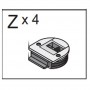 ZZ-MECCANISMO Z X 4 X KIT ARMADIO 2ASC CM.120X50X200H RO\BIA