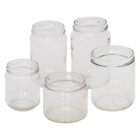 VASO VETRO  BOCCACCIO  PER ALIMENTI TIPO  STD  380 ml - imbocc.  diametro  63 mm