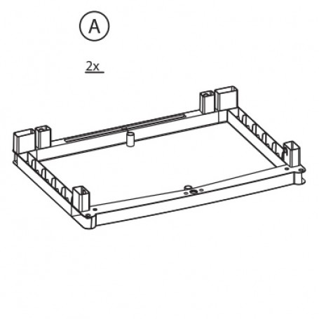ZZ-AX2 X ARMADIO RATTAN  CM.65X45X172H T\PIANI ANTRACITE
