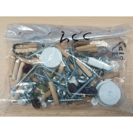 ZZ-ACCESSORI MONTAGGIO X KIT ARMADIO 2ASC CM.120X50X200H BIANCO L.