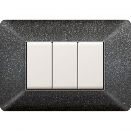 PLACCA EASY MOD. MATIX  GRIGIO NOTTE 3P