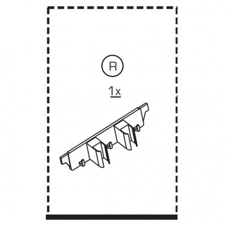 ZZ-PARTICOLRE R X ARMADIO RATTAN  CM.65X45X88H T\PIANI ANTRACITE