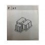 ZZ-PIEDINO P X SALOTTO RESINA 4PZ.C\CUSC.NEBRASKA 2 MARRON